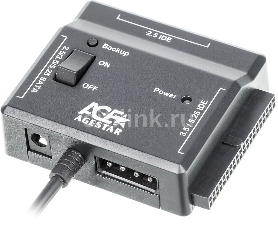 Адаптер-переходник для HDD AGESTAR FUBCP2, черный