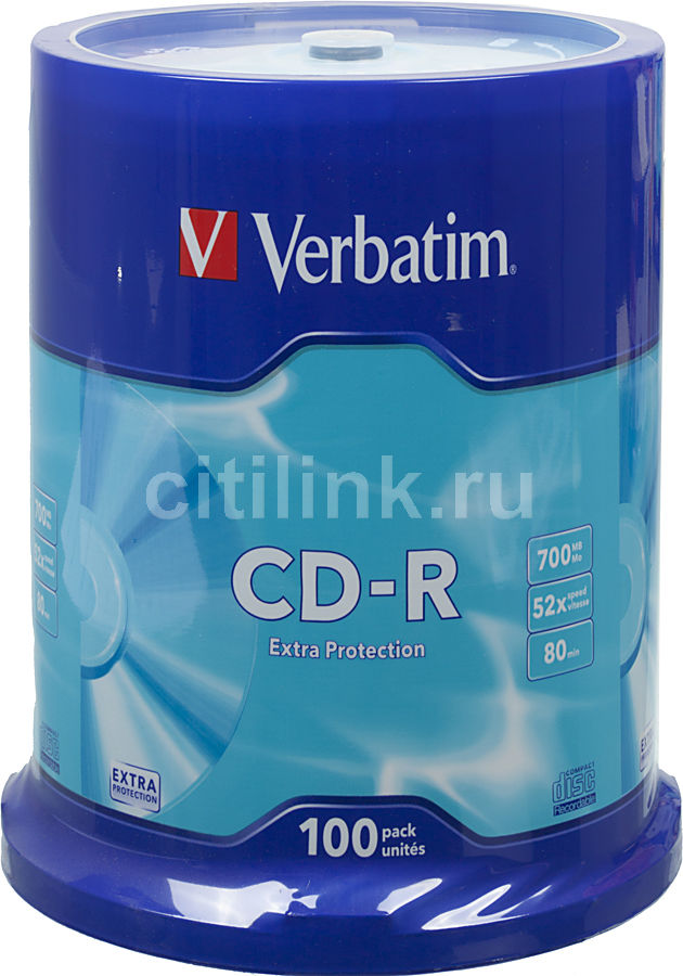 Оптический диск CD-R VERBATIM 700МБ