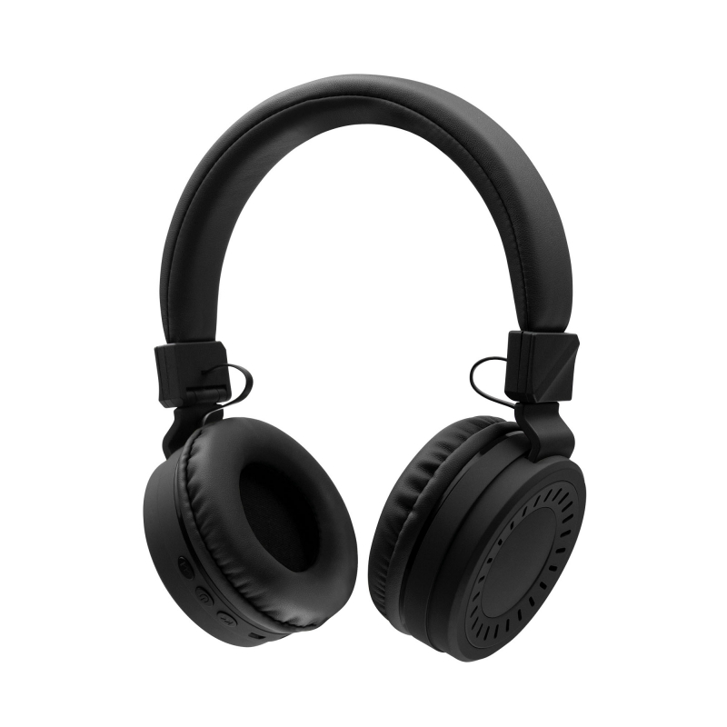 Беспроводные наушники Rombica mysound BH-11 Black, складные, 200мАч, 40мм, 30мВт, FM-радио, картридер, чёрный